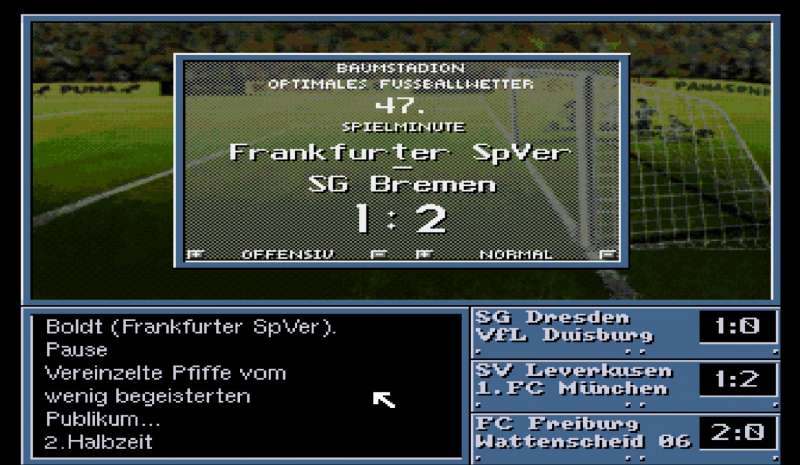 Spieltag und Mannschaftsverwaltung