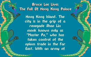 Spielszene 3 aus Bruce Lee Lives v1.02 (Software Toolworks)