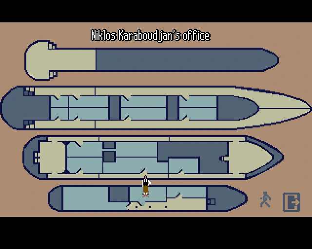 Spielszene 1 aus Cruise For A Corpse (Delphine Software)