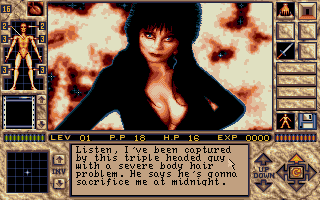 Spielszene 5 aus Elvira 2: The Jaws of Cerberus - Save Editor
