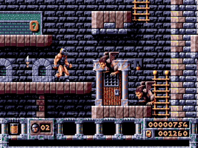 Gameplay scene 3 from Gods (Bitmap Brothers)