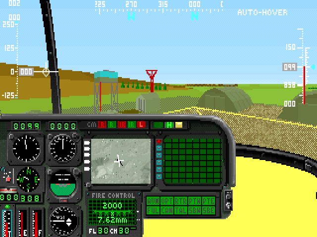 Spielszene 2 aus Gunship 2000 EGA/VGA