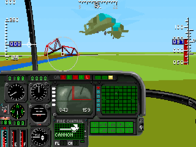 Spielszene 4 aus Gunship 2000 EGA/VGA
