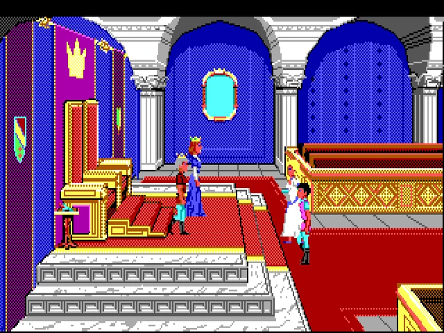 Gameplay scene 1 from Kings Quest IV - The Perils of Rosella AGI (Sierra)