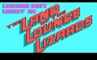 Gameplay scene 1 from Leisure Suit Larry I - In the Land of the Lounge Lizards AGI/EGA (SIERRA)