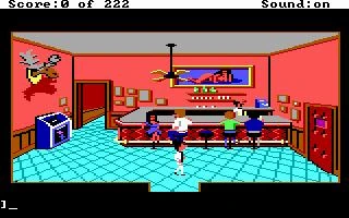 Gameplay scene 3 from Leisure Suit Larry I - In the Land of the Lounge Lizards AGI/EGA (SIERRA)