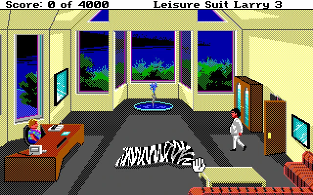 Spielszene 1 aus Leisure Suit Larry III: Passionate Patti in Pursuit of the Pulsating Pectorals (Sierra)