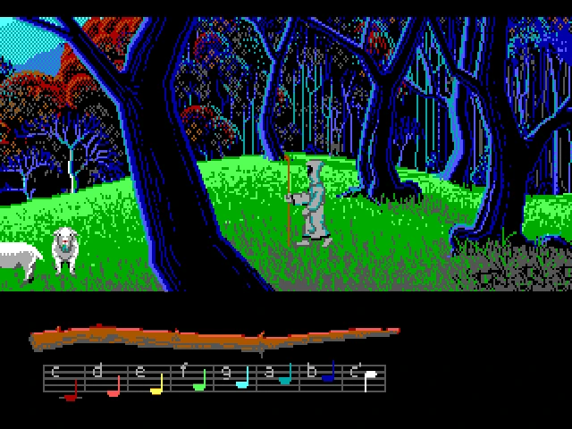 Gameplay scene 2 from Loom (Lucas Arts)