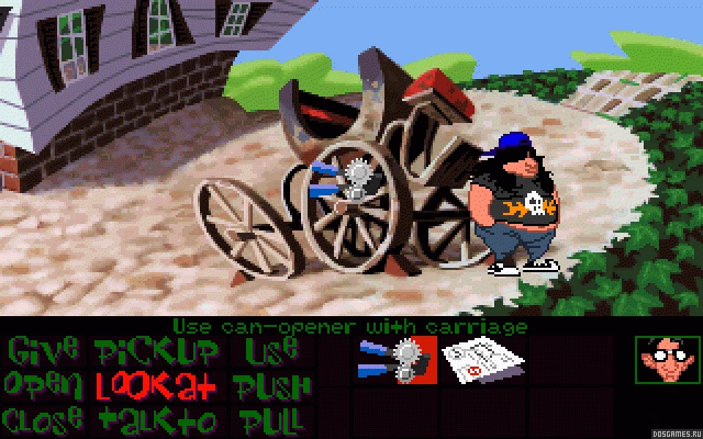 Gameplay scene 5 from Maniac Mansion - Day Of The Tentacle (Lucas Arts)