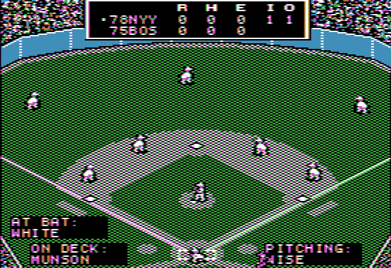 Gameplay from the IBM PC Booter version (composite CGA)