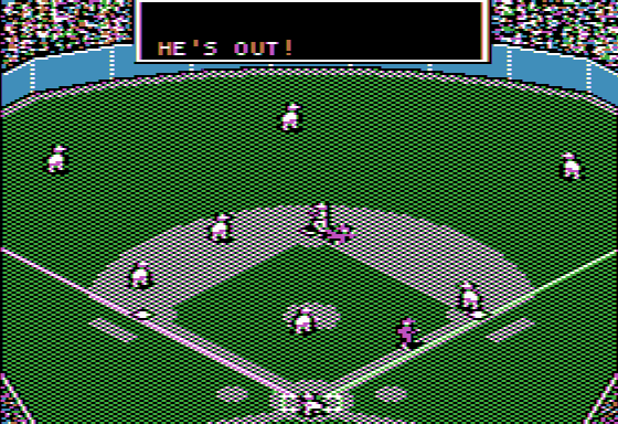 Out at the base in the IBM PC Booter version