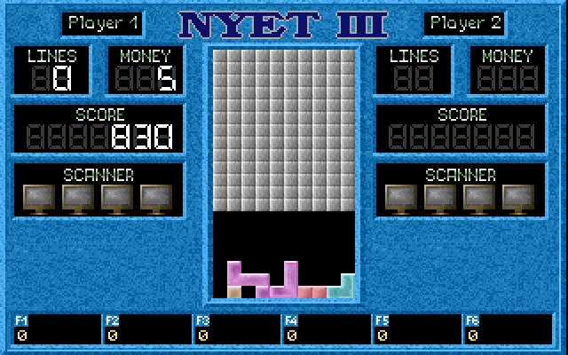 Gameplay scene 1 from NYET III - Revenge Of The Mutant Stones (Proline Software)