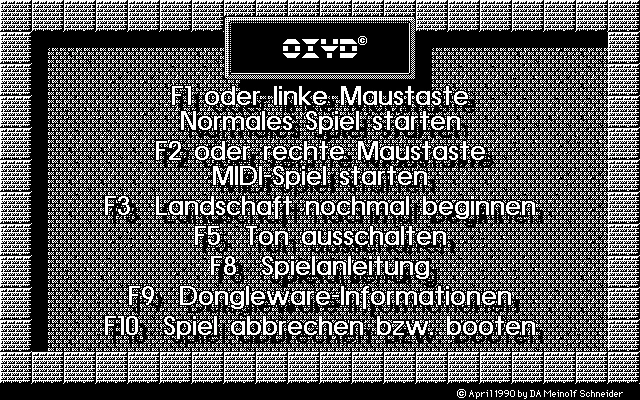 Spielszene 1 aus OXYD - General Edition