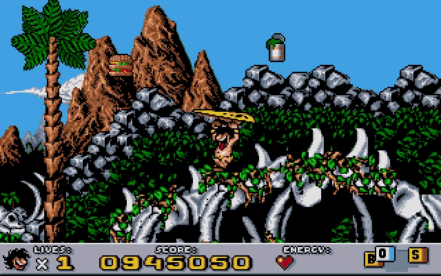 Gameplay scene 4 from Prehistorik 2 (Titus)