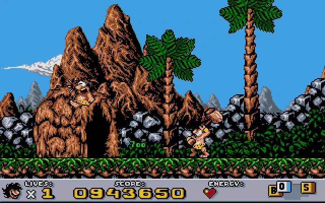 Gameplay scene 5 from Prehistorik 2 (Titus)