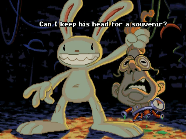 Spielszene 3 aus Sam&Max - Hit The Road (Lucas Arts)