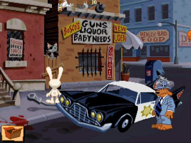 Spielszene 4 aus Sam&Max - Hit The Road (Lucas Arts)