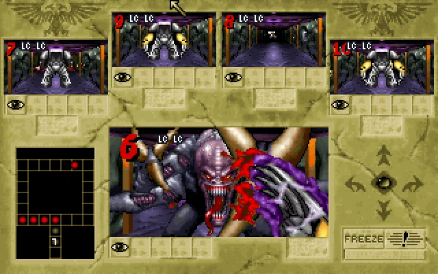 Gameplay scene 1 from Space Hulk (Electronic Arts)