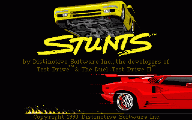 Spielszene 1 aus Stunts / 4D Sports Driving (Broderbund / Mindscape)
