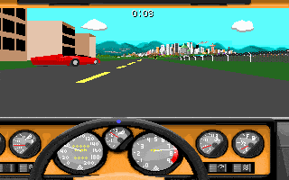Spielszene 5 aus Stunts / 4D Sports Driving (Broderbund / Mindscape)
