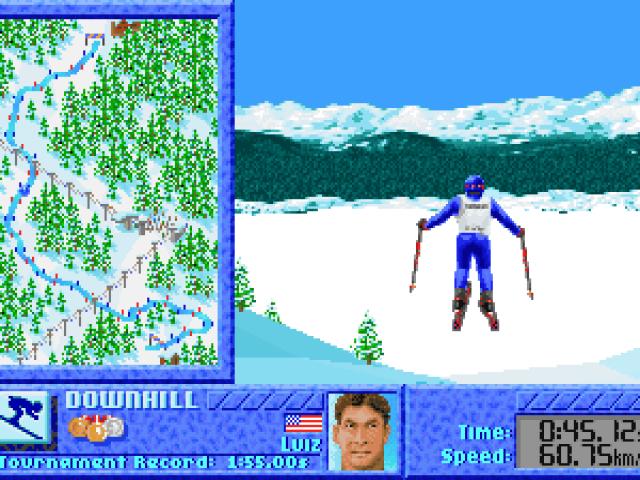 Winter Challenge: downhill skiing