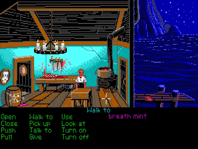 Gameplay scene 4 from The Secret of Monkey Island VGA/EGA (Lucas Arts)
